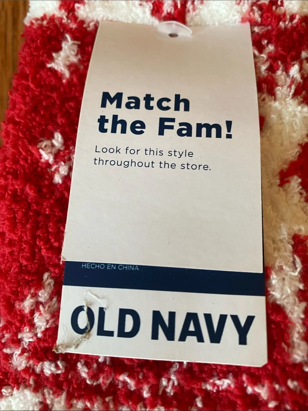 Old Navy Cozy Fuzzy Socks - Red & Black Buffalo Plaid, Red Fair Isle, Gray NWT